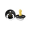 BIBS Pacifier 2 PK - Black Night, classic design, durable rubber, BPA-free, Denmark-made.