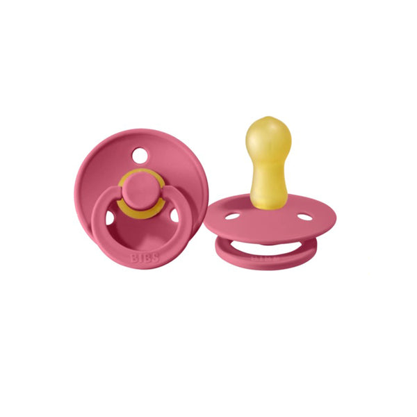 BIBS Pacifier 2 PK Coral, 100% BPA-free, timeless Danish design.
