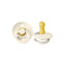 BIBS Pacifier 2 PK in Ivory, classic design, BPA-free, Danish-made.