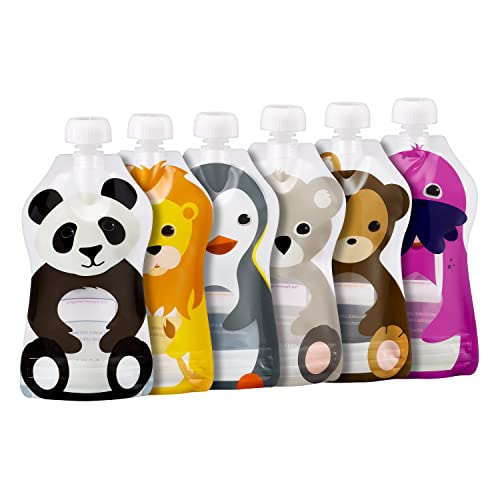 Squooshi Reusable Food Pouch | Large 6 Pack - 5 oz.