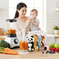 Squooshi Universal Reusable Pouch Filling Station® + Large 6 Pack of Pouches